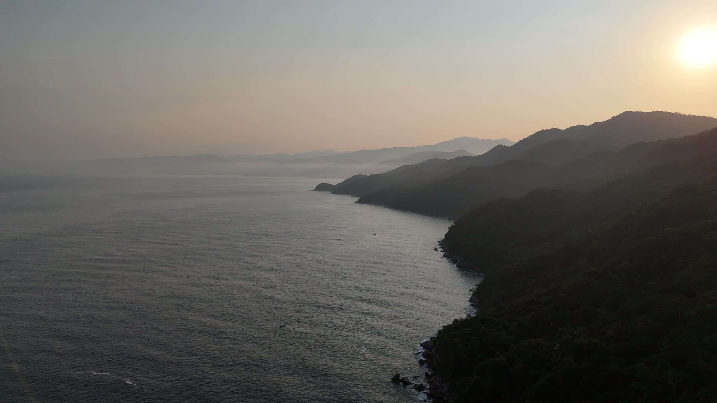 The coastline near Yelapa at sunrise