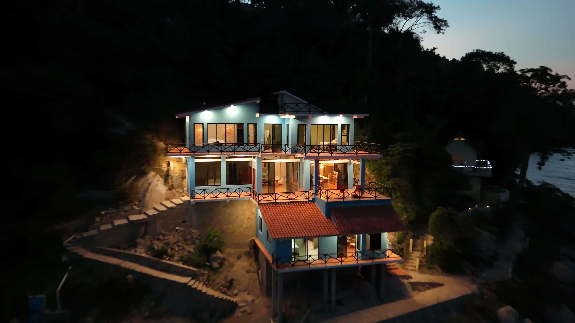 Casa Altamar at night